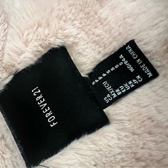 Forever 21 Faux Fur Lined Jacquard Floral Printed Long Winter Coat NWT - Picture 8 of 11